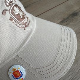 Gorra ESP Open Beige Logo Tonal