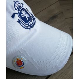 Gorra RFEG Open Blanco Logo Tonal