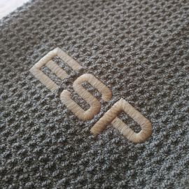 Toalla ESP Microfibra Gris Logo tonal