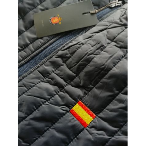 Chaleco cortavientos ESPAÑA ultraligero caballero azul marino