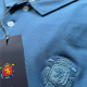 Polo RFEG algodón premium caballero azul viejo