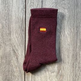 Calcetines Técnicos ESPAÑA  ·  Media Caña  (Burdeos)