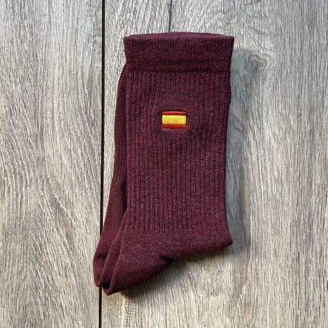 Calcetines Técnicos ESPAÑA  ·  Media Caña  (Burdeos)