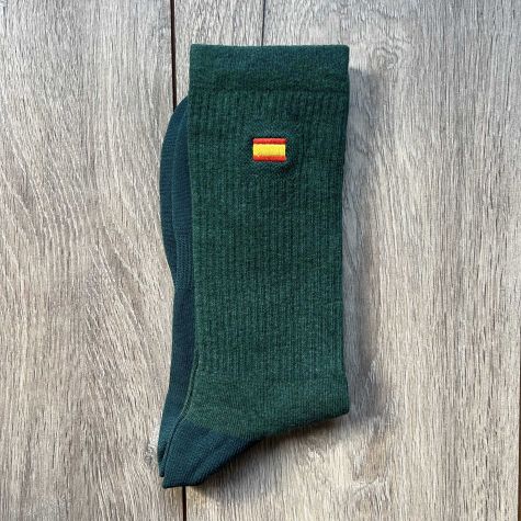 Calcetines Técnicos ESPAÑA  ·  Media Caña  (Verde Forest)