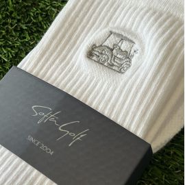 Calcetines Técnicos SOFTER GOLF  ·  Media Caña  (Blancos)