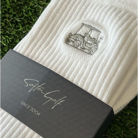 Calcetines Técnicos SOFTER GOLF  ·  Media Caña  (Blancos)