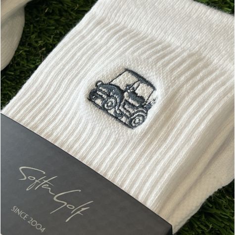 Calcetines Técnicos SOFTER GOLF  ·  Media Caña  (Blancos)