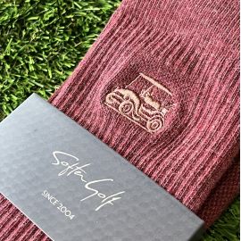 Calcetines Técnicos SOFTER GOLF  ·  Media Caña  (Burdeos)