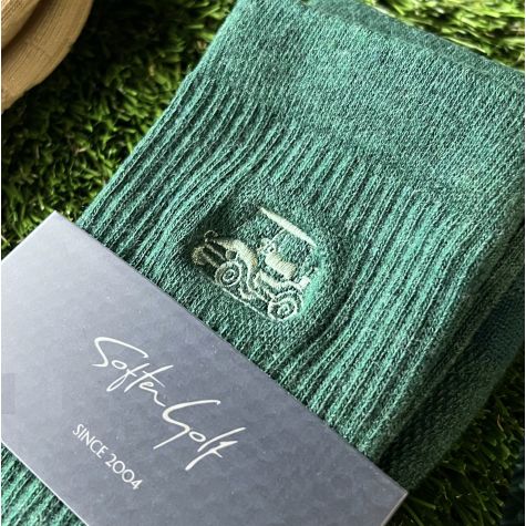 Calcetines Técnicos SOFTER GOLF  ·  Media Caña  (Verde Forest)