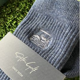 Calcetines Técnicos SOFTER GOLF ·  Media Caña  (Azul Viejo)