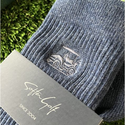 Calcetines Técnicos SOFTER GOLF ·  Media Caña  (Azul Viejo)