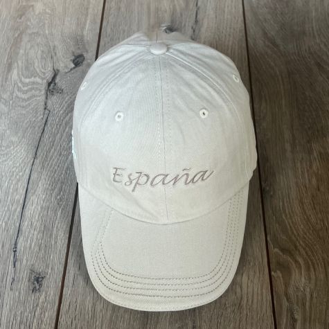 Gorra ESPAÑA Beige Logo Tonal