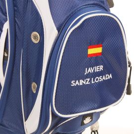 Bolsa RFEG Trípode Azul Personalizada con NOMBRE y BANDERA