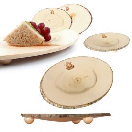 Set Platos aperitivo/postre de madera · Edición Limitada